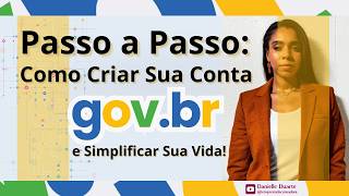 COMO CRIAR CONTA GOVBR Passo a passo para gerar uma senha no aplicativo GOVBR Libras [upl. by Twedy]