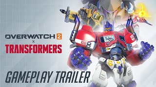 Overwatch 2 x TRANSFORMERS  Gameplay Trailer  Hasbro Pulse [upl. by Ellora]