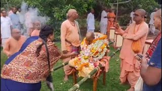 HH Bhakti Nityananda Swami s final journey [upl. by Yanehc]