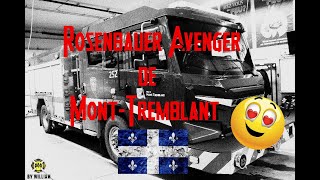 Rosenbauer Avenger MontTremblant camion pompiers du Quebec new firetruck 2019 [upl. by Adoree]