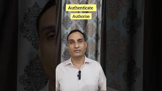 Authenticate vs Authorise talkwellwithravindra vocabulary spokenenglish youtubeshorts [upl. by Eurydice]