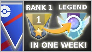 The FASTEST Ive EVER reached LEGEND RANK  Great League  Pokémon GO Battle League PvP [upl. by Pfeifer]