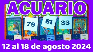 Acuario  tu tarot del 12 al 18 de agosto del 2024 3 Mensajes para ti [upl. by Leighland9]