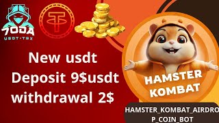 New Airdrop usdt HamsterKombatAirdropCoinbot Profit through mining with a deposit of 9 [upl. by Onek]