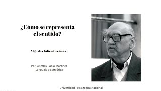 ¿Cómo se representa el sentido Semiótica según Greimas  Esquema actancial [upl. by Zadack]