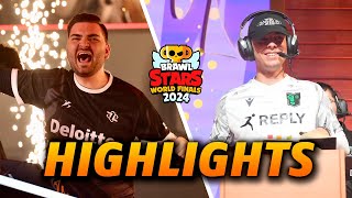 MEJORES JUGADAS  FINALES MUNDIALES DE BRAWL STARS 2024  HIGHLIGHTS [upl. by Ymij]