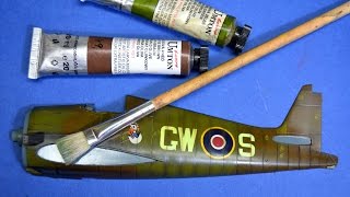 Painting plastic models with brushes  Oil paints  Great Guide [upl. by Forlini]