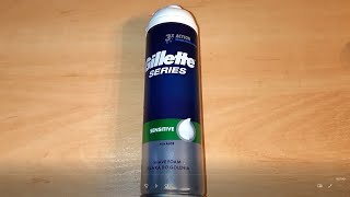 Gillette Sensitive z Aloesem  pianka do golenia opinie test ocena cena stosowanie recenzja [upl. by Laris232]