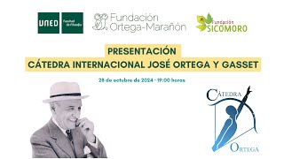 Presentación Cátedra Internacional José Ortega y Gasset [upl. by Bernhard866]