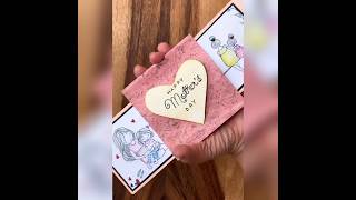 Unique Mothers Day Card Ideas Folding Surprise Card Tutorial [upl. by Almat]