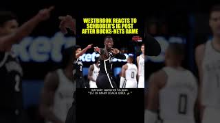 WESTBROOK REACTS TO SCHRODERS IG POST AFTER BUCKSNETS GAME schroder nets westbrook [upl. by Falconer]