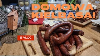 Domowa swojska kiełbasa wędzona Nabijarka do kiełbasy Forgast Wyszła pyszna Vlog [upl. by Vrablik]