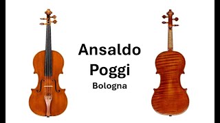 Ansaldo Poggi  Bologna Violin Maker [upl. by Ona358]