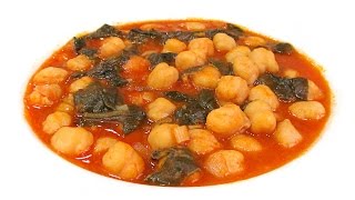 Garbanzos con Espinacas [upl. by Wilkie163]