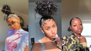 🌸💖Cute Sleek Hairstyles  Edges 🎀Compilation [upl. by Bertsche436]