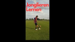 Fußball Jonglieren Lernen für KinderAnfänger Tutorial  Skill Neymar Ronaldo shorts [upl. by Trauts331]