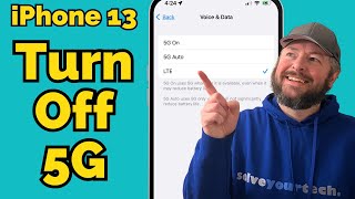 How to Disable 5G on an iPhone [upl. by Canotas]