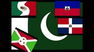 Mexico Haiti Dominican Republic Burundi and Pakistan EAS Alarms  Sparta Porta Remix [upl. by Helbonnah]