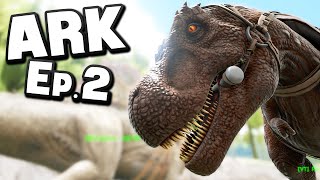 ARK Survival Evolved  Ep 2  quotFINDING CIVILISATIONquot Gameplay [upl. by Laamak]