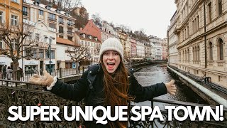 SPA TOWN IN CZECHIA SURPRISES US  What to do in Karlovy Vary During Winter [upl. by Einwat949]