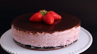 Easy NoBake Strawberry Cheesecake Recipe [upl. by Drazze]