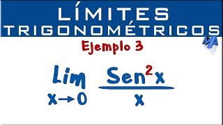 Límites Trigonométricos  Ejemplo 3  Seno al cuadrado [upl. by Godfrey80]