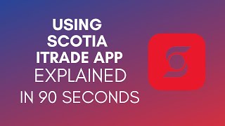 How To Use Scotia iTrade App 2024 [upl. by Gnirol]