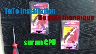 Présetation PC  Installation de pâte thermique sur un CPU [upl. by Yeldah]