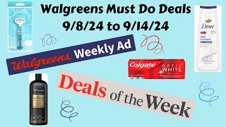 Walgreens Must Do Deals 9824 to 91424  Cheap Hair Care Body Wash and More [upl. by Cheffetz48]