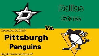 Dallas Stars vs Pittsburgh Penguins  November 11 2024  All Goals [upl. by Mervin976]