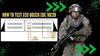 HOW TO TEST ECM BOSCH ECU EDC16C39 INYECTOR CIRCUIT 46 VOLTS [upl. by Lance]