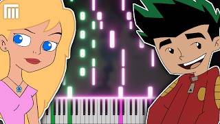 Jake and Rose Theme  American Dragon  piano [upl. by Eimmas]