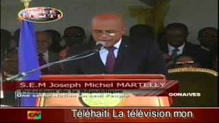 Haiti Politics  President Michel Joseph Martelly Speech in Gonaives 112014 [upl. by Hibben]