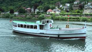 MS quotLiselotte von der Pfalzquot 1  Weisse Flotte Heidelberg [upl. by Akirdnwahs]