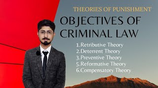 Objectives of criminal law  Theories of punishment  by Hyder Magsi  Just LLB [upl. by Nitsruk]