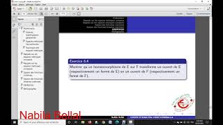 Exercice 4 Homéomorphisme et parties ouvertes et fermées الهميومرفيزم والاجزاء المفتوحة والمغلقة [upl. by Lyndon]