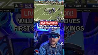 WILL LEVIS SACK 1 VS VIKINGS TITAN ANDERSON REACTION Shorts WillLevis Titans TennesseeTitans [upl. by Libyc]