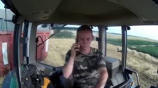 Moisson dorge 2017  John Deere  Fiat  Legrand  Danel GOPRO [upl. by Soilisav545]