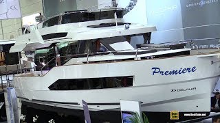 2019 Delphia Bluescape 1200 Fly Motor Yacht  Walkaround  Debut at 2019 Boot Dusseldorf [upl. by Marpet]