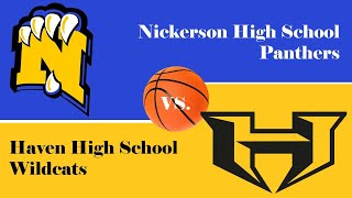 Haven Wildcats vs Nickerson Panthers  Boys and Girls Basketball 121719 [upl. by Oznol]