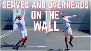 Improve Your Overhead amp Serve on The Tennis Wall [upl. by Broddie]