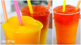 3 Ingredient Ombre FRUIT SLUSHIES Recipe  How To Make Slushies  DIY Homemade Slushies [upl. by Hakeem]