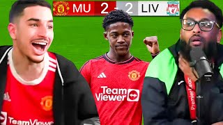 Kobbie Mainoo WOW United 22 Liverpool Reaction [upl. by Lemmy]