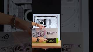 The ALL WHITE ROG Strix RTX 4090 Unboxing and Installation [upl. by Burrus927]