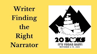 20Books Vegas 2023 Day 3 – Writer Finding the Right Narrator [upl. by Torto597]