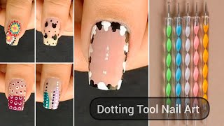 5 Easy Nail Art Using Dotting Tool 💅🏻 Simple Nail Art At home 🏠 [upl. by Ittak]