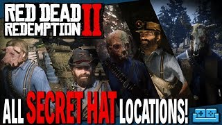 RED DEAD REDEMPTION 2  EVERY HIDDEN HAT LOCATION GUIDE [upl. by Sheley]