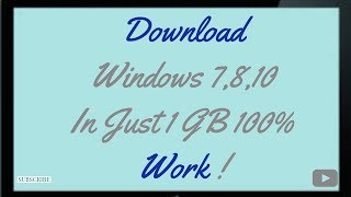 quotHow to download Windows 7810 ISO file highly compressed [upl. by Aizatsana518]