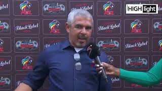 INTERVIEW OF THE MAN OF THE MATCH AND COACHES ORLANDO PIRATES VS MAGESI FC [upl. by Yelrebmyk]