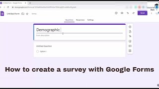 how to create online questionnaire l how to use Google Form l step by step guide [upl. by Dorthy468]